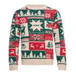 Świąteczny sweter z dzianiny S-M - obrazek 5