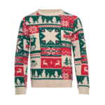 Świąteczny sweter z dzianiny L-XL