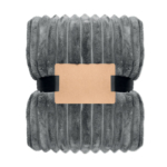 Polarowy koc w paski RPET - obrazek 5