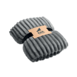 Polarowy koc w paski RPET - obrazek 8