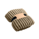 Polarowy koc w paski RPET - obrazek 12